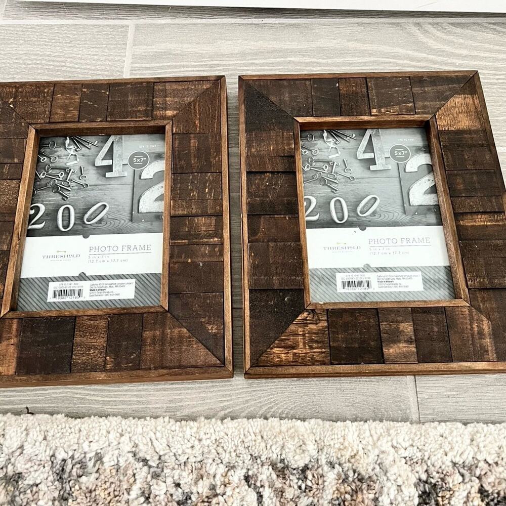 (2) Wood Picture Frames